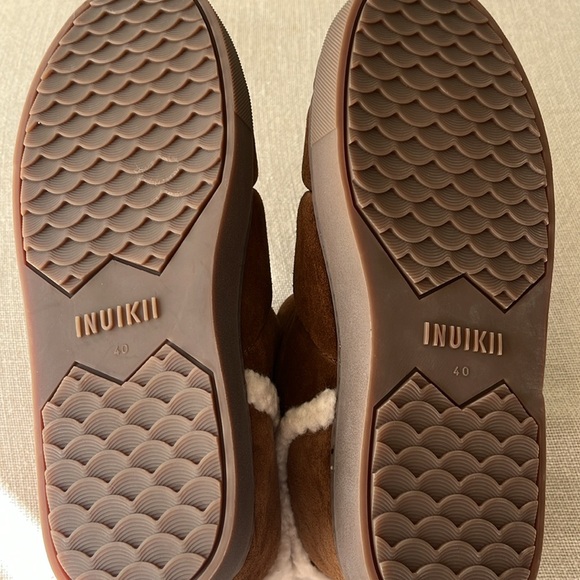 Neiman Marcus Inuikki Brand NEW suede shearling waterproof  Winter Boots cozy❄️🥶 - Picture 4 of 6